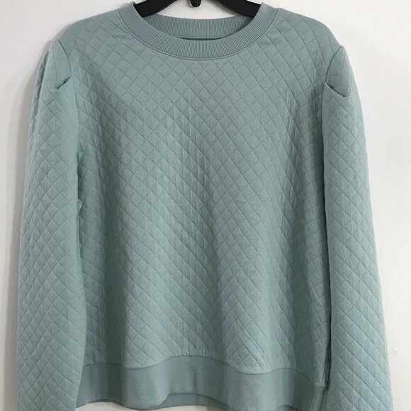 Walter Hagen Women's Clubhouse Pullover Crewneck in Ether/Seafoam NWT - Picture 2 of 7